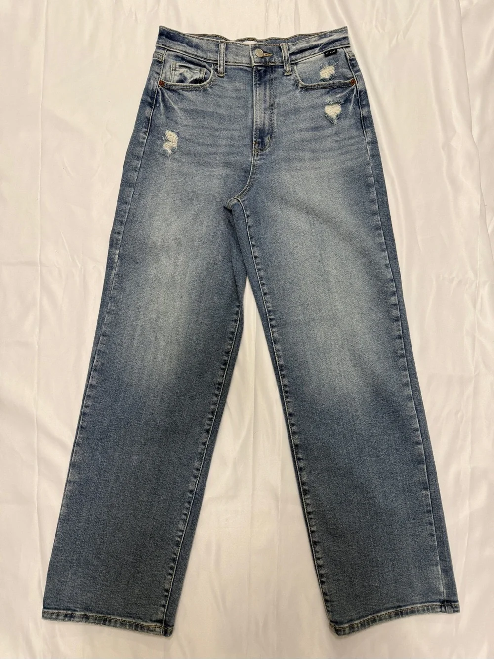 Cello Blue Light Wash Dad Jeans